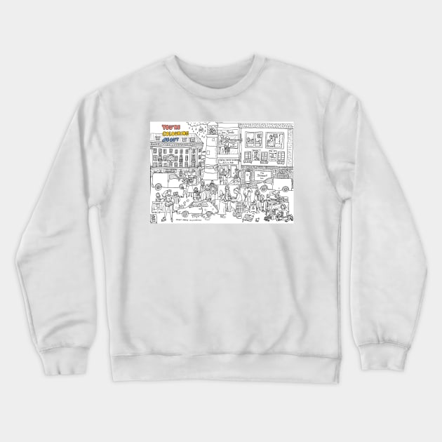 You're Wrong About - colouring Crewneck Sweatshirt by JennyGreneIllustration